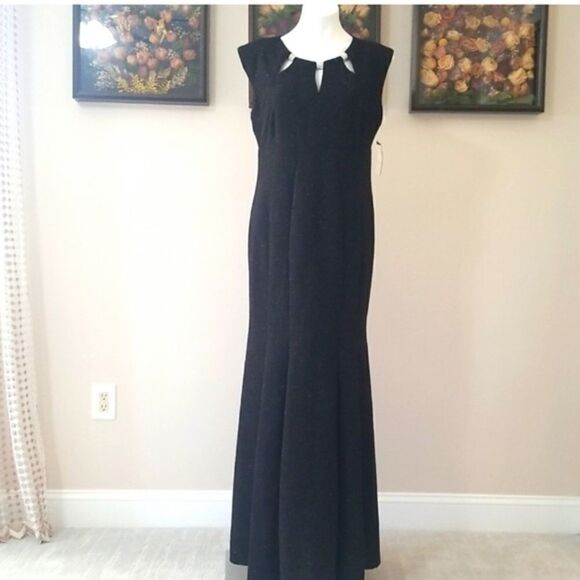 R&M Richards Black Evening Dress - Picture 1 of 13